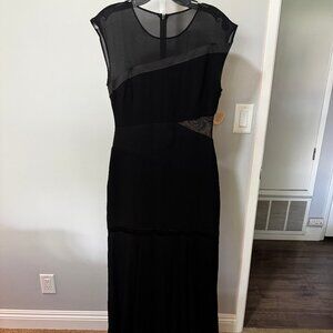 Halston Hertiage Formal Gown with Mesh cut out